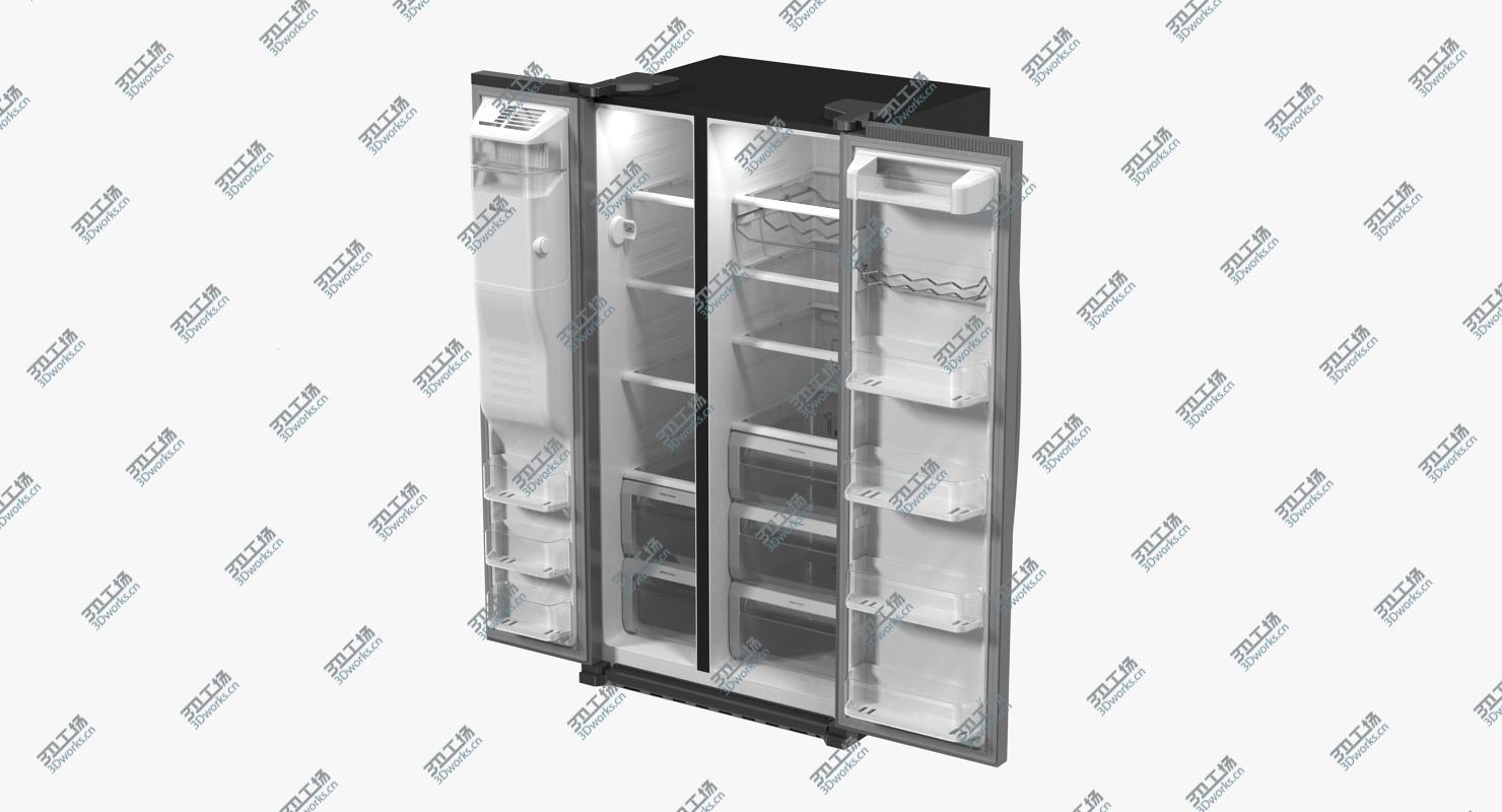 images/goods_img/202104094/Samsung Stainless Side By Side Refrigerator 3D model/3.jpg